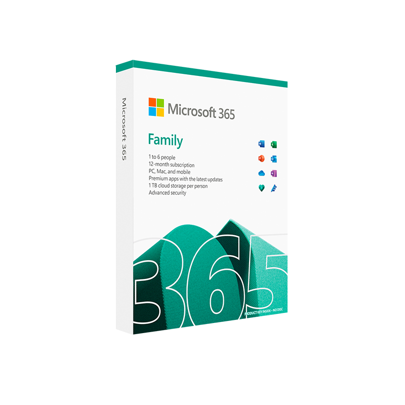 Microsoft 365 Family – 12-Month Subscription
